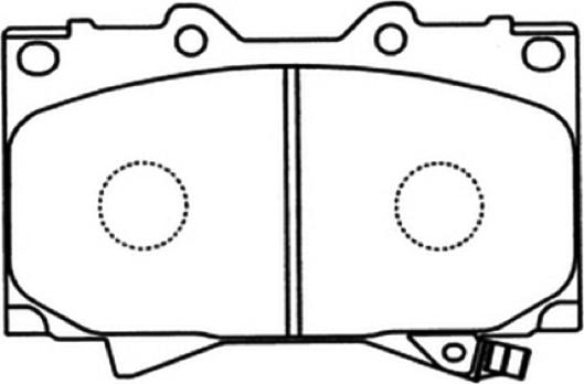 ASVA AKD-1206 - Тормозные колодки, дисковые, комплект autospares.lv