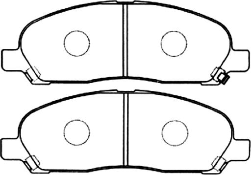 ASVA AKD-1203 - Тормозные колодки, дисковые, комплект autospares.lv