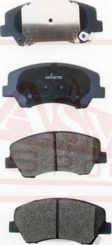 ASVA AKD-12117 - Тормозные колодки, дисковые, комплект autospares.lv