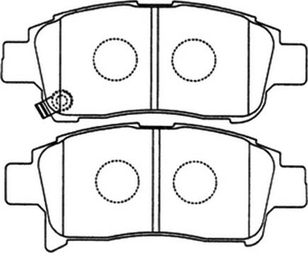 ASVA AKD-1211 - Тормозные колодки, дисковые, комплект autospares.lv