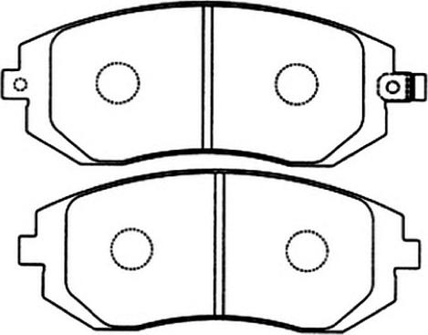 ASVA AKD-1286 - Тормозные колодки, дисковые, комплект autospares.lv