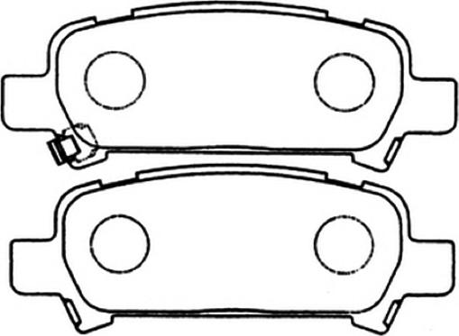 ASVA AKD-1282 - Тормозные колодки, дисковые, комплект autospares.lv