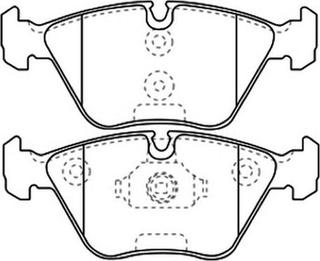 ASVA AKD-1230 - Тормозные колодки, дисковые, комплект autospares.lv