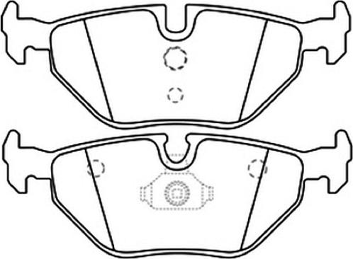 ASVA AKD-1231 - Тормозные колодки, дисковые, комплект autospares.lv