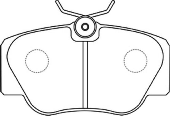 ASVA AKD-1222 - Тормозные колодки, дисковые, комплект autospares.lv