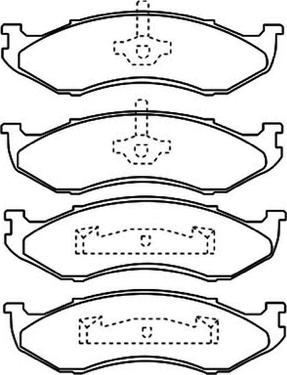 ASVA AKD-8490 - Тормозные колодки, дисковые, комплект autospares.lv