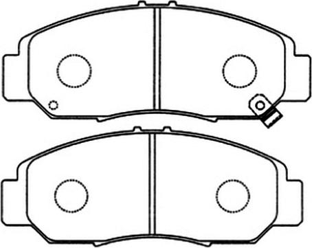 ASVA AKD-8465 - Тормозные колодки, дисковые, комплект autospares.lv