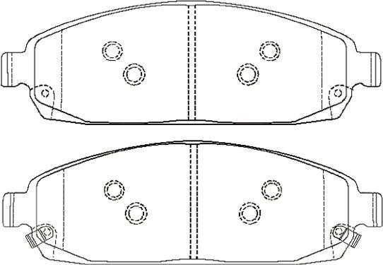 ASVA AKD-868AA - Тормозные колодки, дисковые, комплект autospares.lv