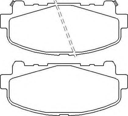 Akebono AN-8171WK - Тормозные колодки, дисковые, комплект autospares.lv