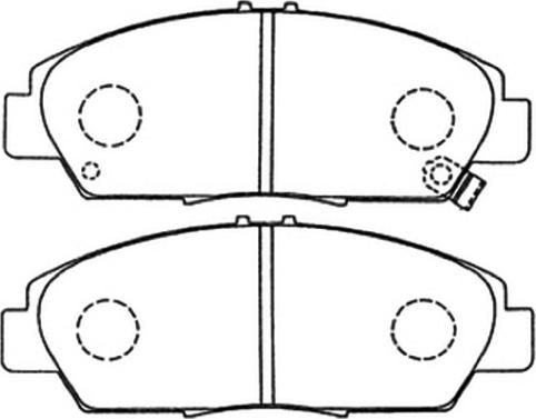 ASVA AKD-8293 - Тормозные колодки, дисковые, комплект autospares.lv