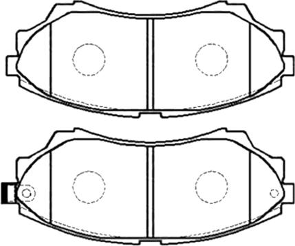 Dynamatrix DBP1817 - Тормозные колодки, дисковые, комплект autospares.lv