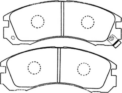 ASVA AKD-3233 - Тормозные колодки, дисковые, комплект autospares.lv