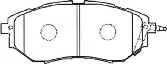 ASVA AKD-7499 - Тормозные колодки, дисковые, комплект autospares.lv