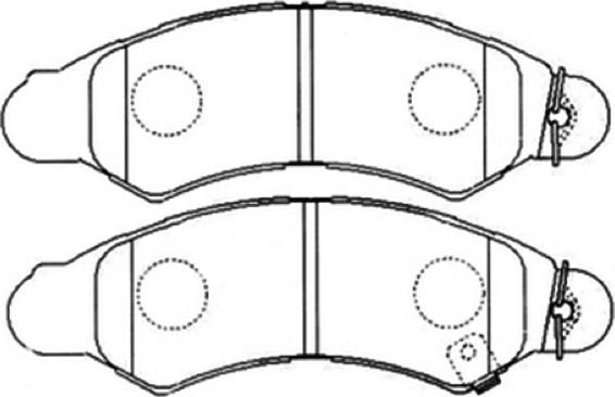 ASVA AKD-7477 - Тормозные колодки, дисковые, комплект autospares.lv