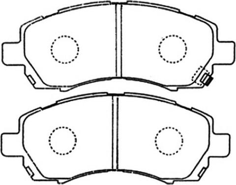 ASVA AKD-7398 - Тормозные колодки, дисковые, комплект autospares.lv