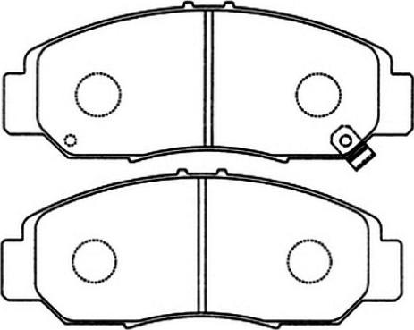 ASVA AKDC-8465 - Тормозные колодки, дисковые, комплект autospares.lv