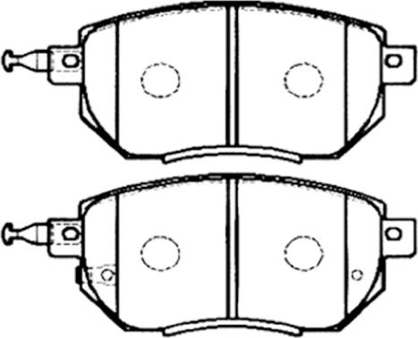 ASVA AKD-CA093 - Тормозные колодки, дисковые, комплект autospares.lv
