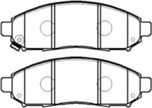 ASVA AKD-EB326 - Тормозные колодки, дисковые, комплект autospares.lv