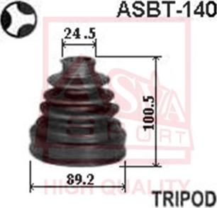 ASVA ASBT-140 - Пыльник, приводной вал autospares.lv