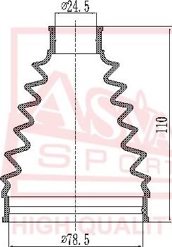 ASVA ASBT-AVRT27 - Пыльник, приводной вал autospares.lv