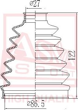 ASVA ASBT-DJ - Пыльник, приводной вал autospares.lv