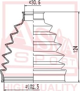 ASVA ASBT-DUC - Пыльник, приводной вал autospares.lv