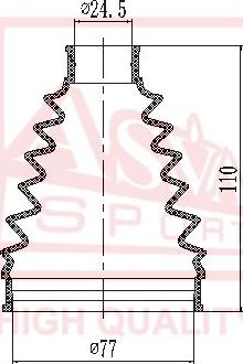 ASVA ASBT-KCD - Пыльник, приводной вал autospares.lv