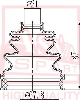 ASVA ASBT-INCD2 - Пыльник, приводной вал autospares.lv