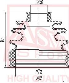 ASVA ASBT-INCW5 - Пыльник, приводной вал autospares.lv