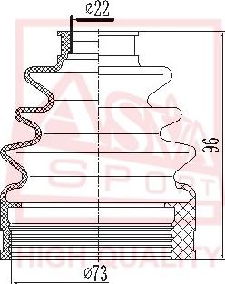 ASVA ASBT-INJ10B - Пыльник, приводной вал autospares.lv