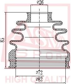 ASVA ASBT-INPIL - Пыльник, приводной вал autospares.lv