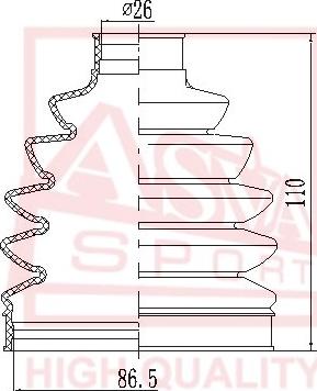 ASVA ASBT-NF - Пыльник, приводной вал autospares.lv