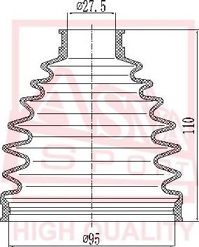 ASVA ASBT-NSF - Пыльник, приводной вал autospares.lv