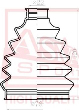 ASVA ASBT-NT - Пыльник, приводной вал autospares.lv