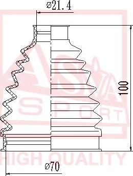 ASVA ASBT-TRC - Пыльник, приводной вал autospares.lv