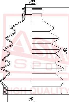 ASVA ASBT-VGR - Пыльник, приводной вал autospares.lv