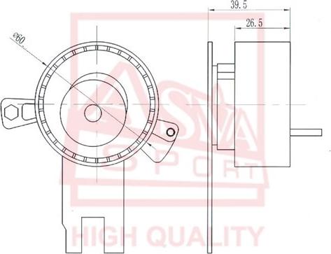 ASVA FDBP-012 - Ролик натяжителя, клиновой ремень autospares.lv