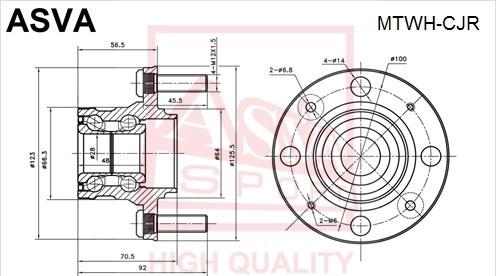 ASVA MTWH-CJR - Ступица колеса, поворотный кулак autospares.lv