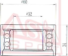 ASVA SBBP-004 - Ролик натяжителя, клиновой ремень autospares.lv