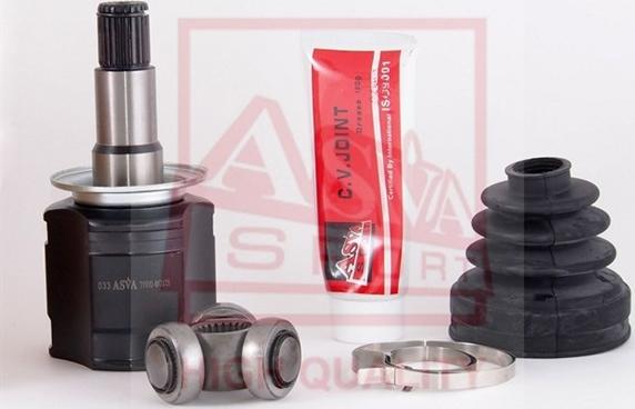 ASVA TYRIU-MCU35 - Шарнирный комплект, ШРУС, приводной вал autospares.lv