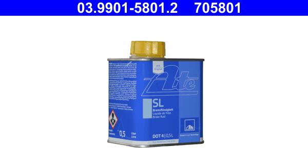 ATE 03.9901-5801.2 - Тормозная жидкость autospares.lv