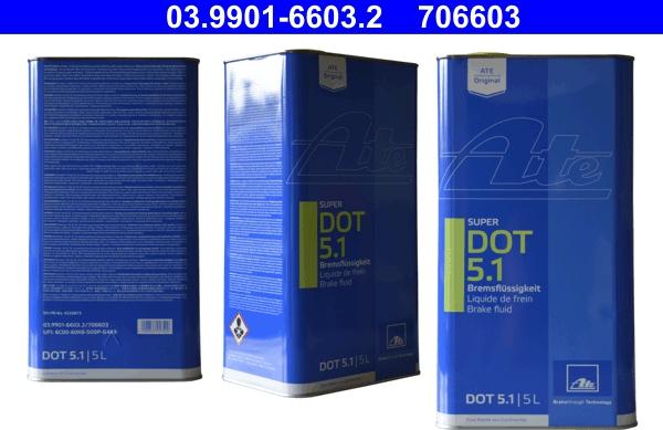 ATE 03.9901-6603.2 - Тормозная жидкость autospares.lv