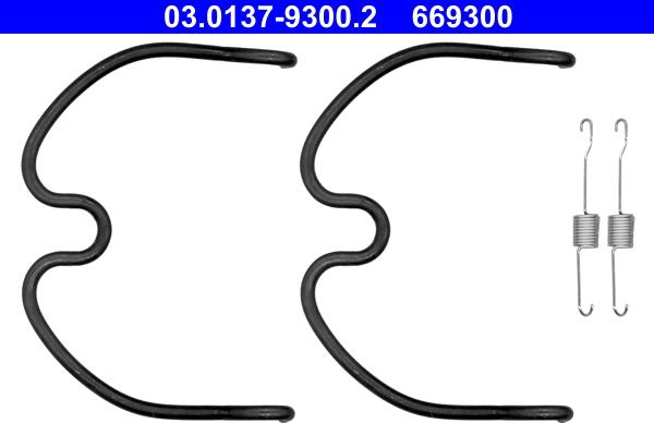 ATE 03.0137-9300.2 - Комплектующие, барабанный тормозной механизм autospares.lv