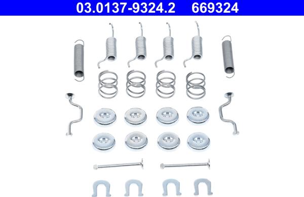 ATE 03.0137-9324.2 - Комплектующие, стояночная тормозная система autospares.lv