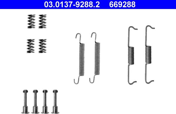 ATE 03.0137-9288.2 - Комплектующие, стояночная тормозная система autospares.lv