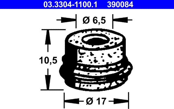 ATE 03.3304-1100.1 - Пробка, бачок тормозной жидкости autospares.lv