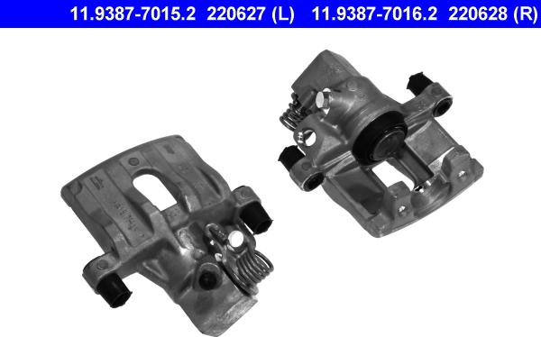 ATE 11.9387-7016.2 - Тормозной суппорт autospares.lv