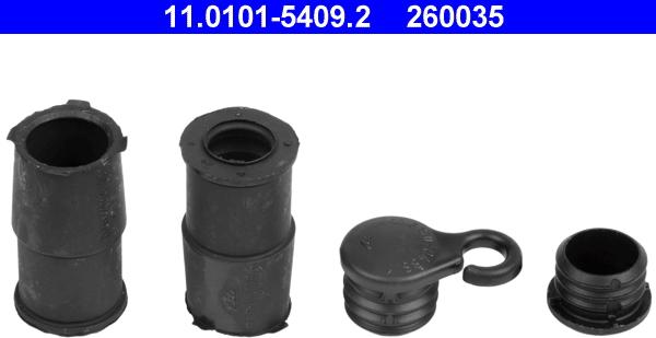 ATE 11.0101-5409.2 - Комплект направляющей гильзы, тормозной поршень autospares.lv
