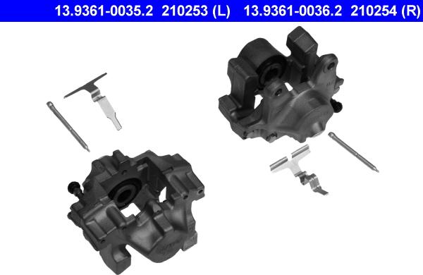 ATE 13.9361-0035.2 - Тормозной суппорт autospares.lv