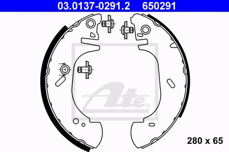 ATE 13.0441-3505.2 - Ремкомплект, тормозной суппорт autospares.lv